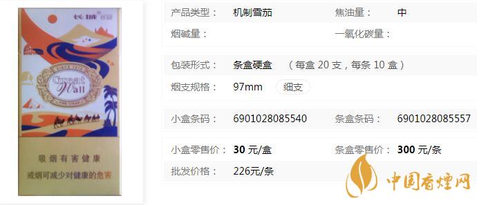 長城絲路雪茄多少錢一包  長城絲路雪茄特點(diǎn)分析