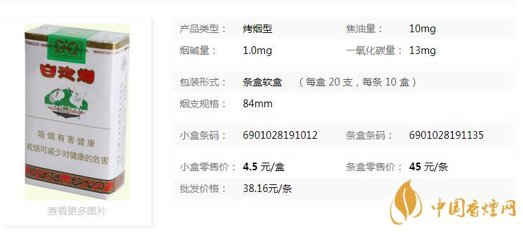 白沙軟包多少錢一包2020 白沙系列香煙價(jià)格查詢2020